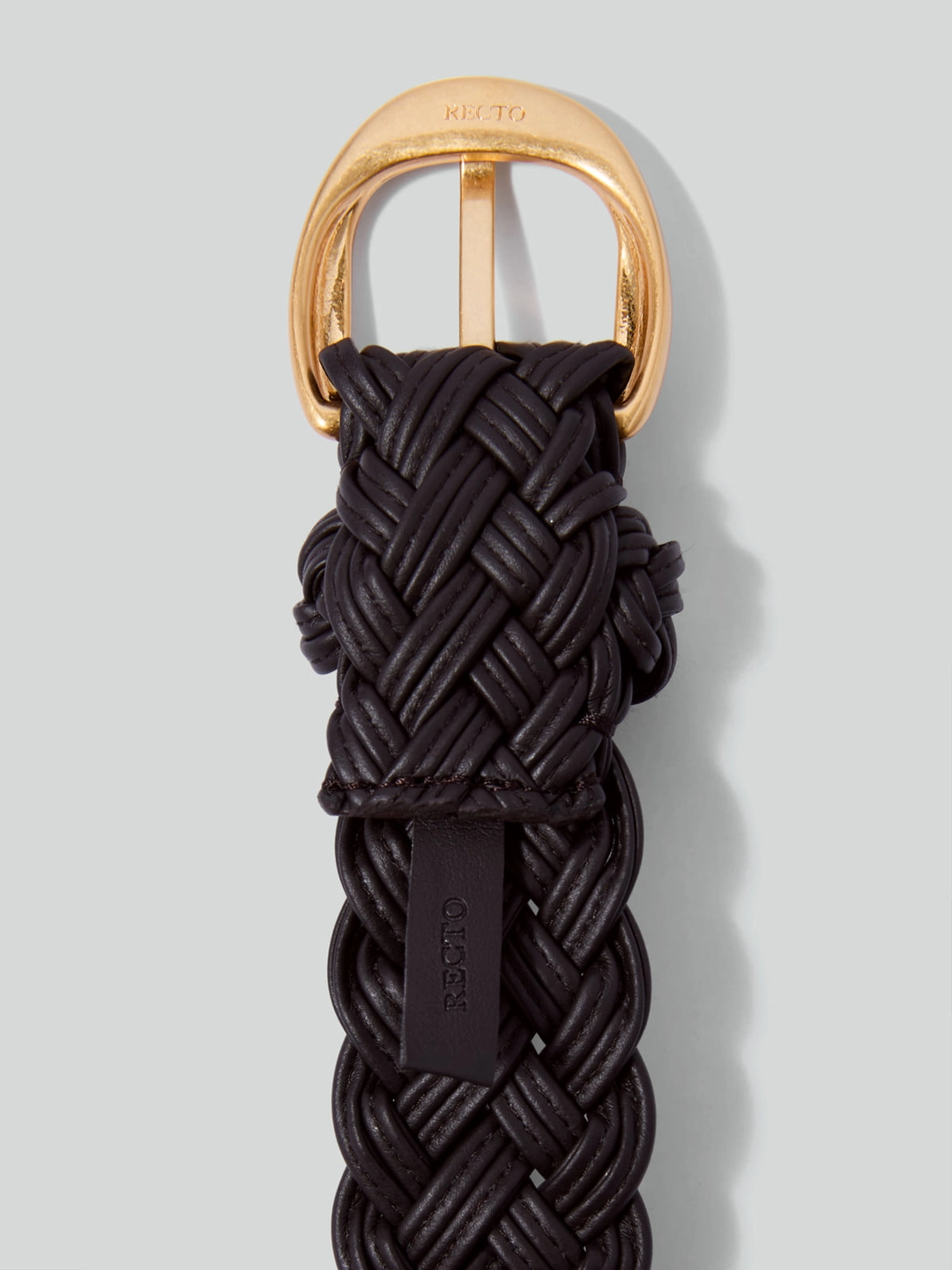 렉토 SIGNATURE WEAVING BELT (DARK CHOCOLATE) 상품 이미지 3