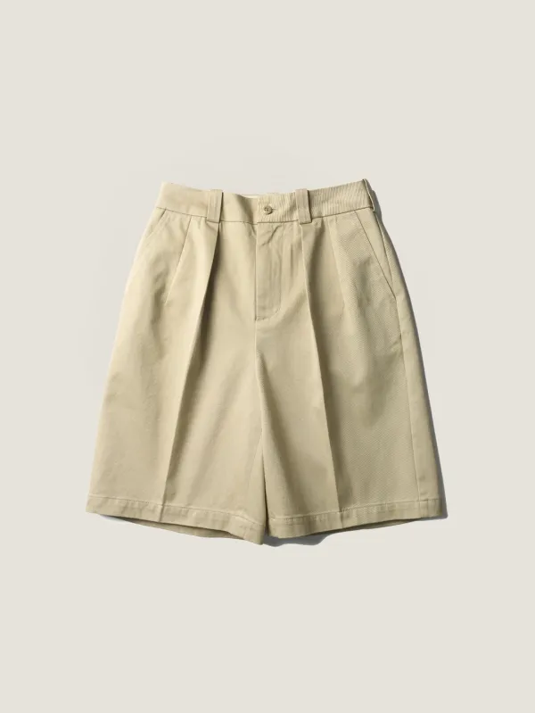 50’s AMERICAN CHINO SHORTS [ Military Beige ]