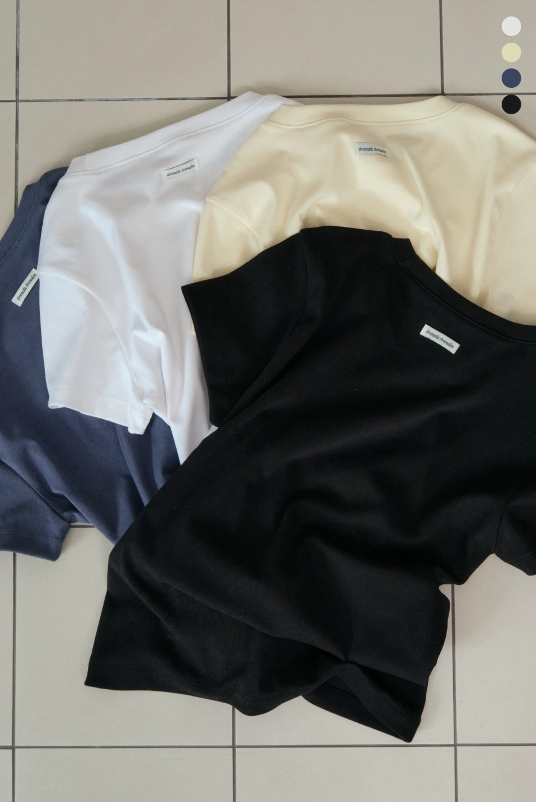 브렌다 브렌든 [2PACK] color half tee 상품 이미지 2