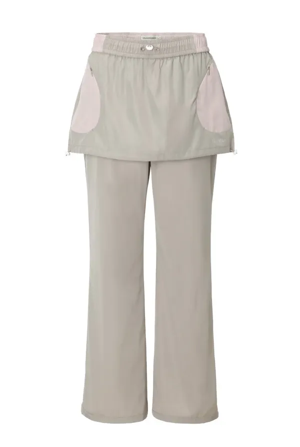 Milky skirt-pants