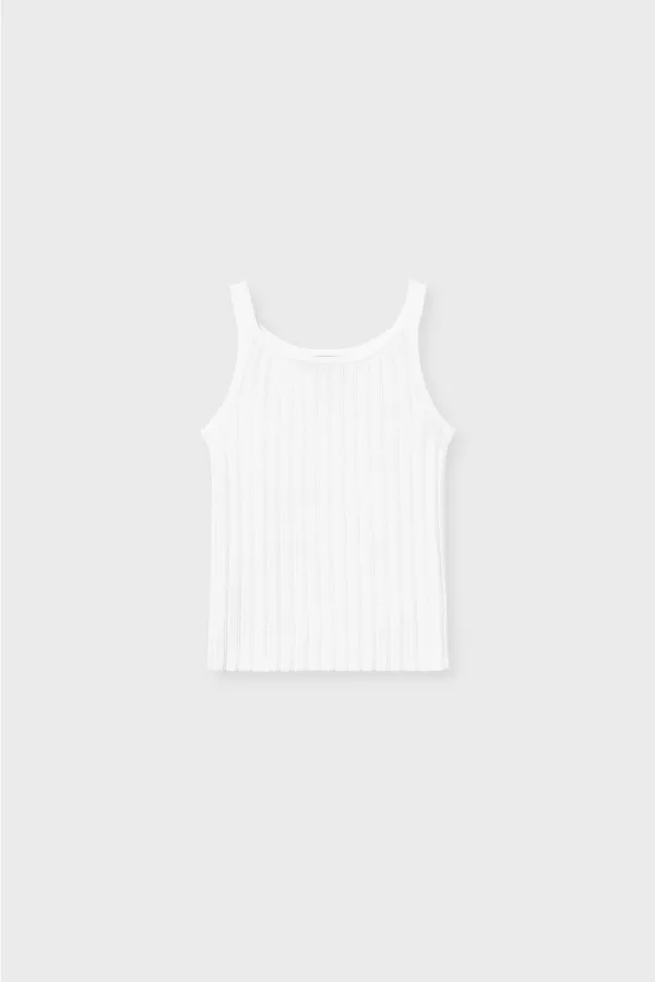 앨리 플리츠 라운드넥 슬리브리스 (2color)