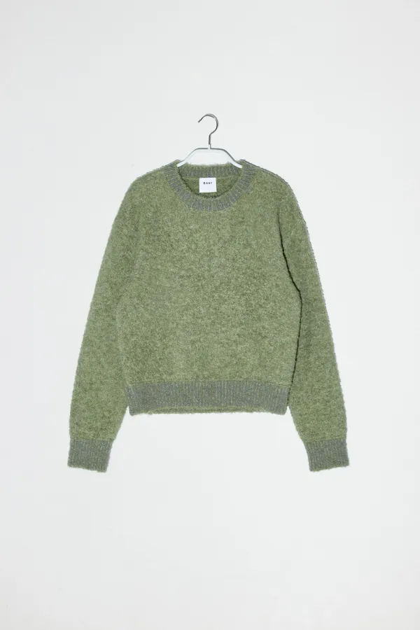 CREW NECK PULLOVER - GREEN