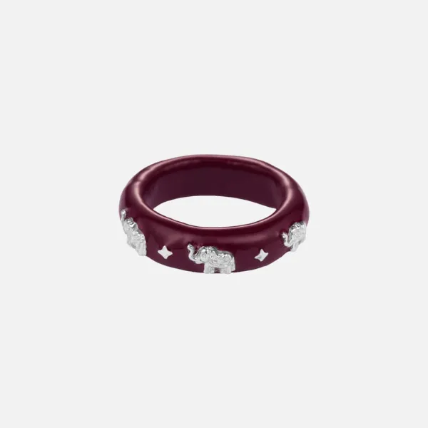 ganesha ring-wine