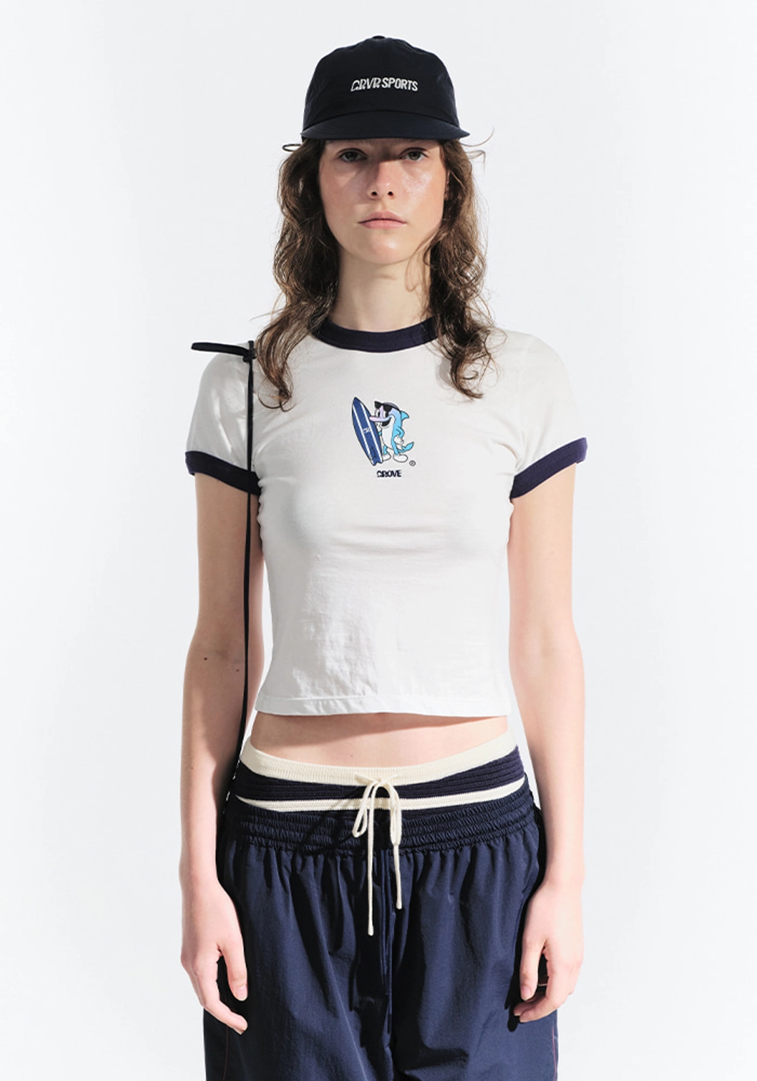 그로브 HULA DOLPHIN RINGER T-SHIRT 상품 이미지 2