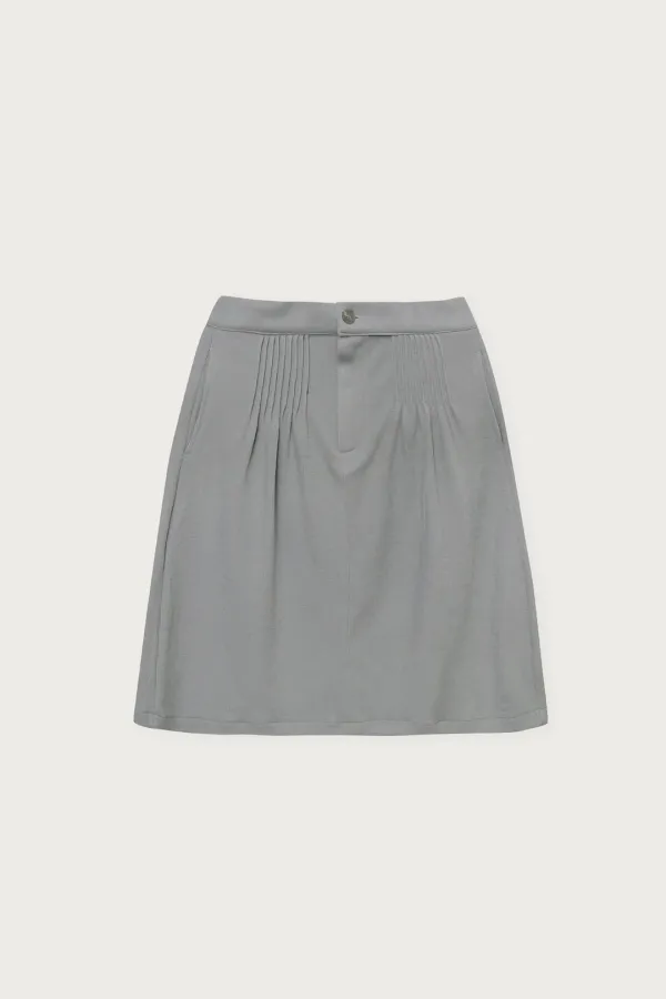 SOFT PINTUCK SKIRT MOON