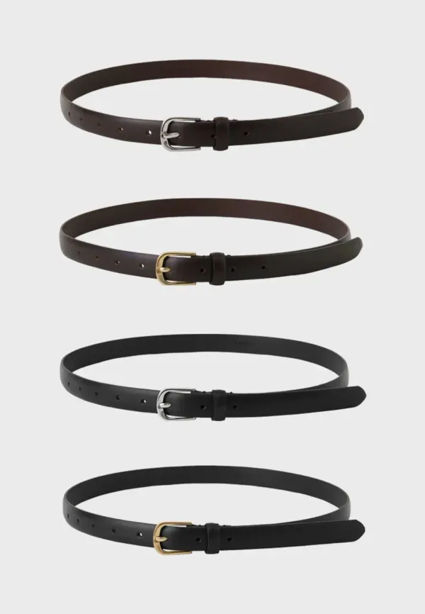 20MM CLASSIC ITALIAN LEATHER BELT - 4COLORS
