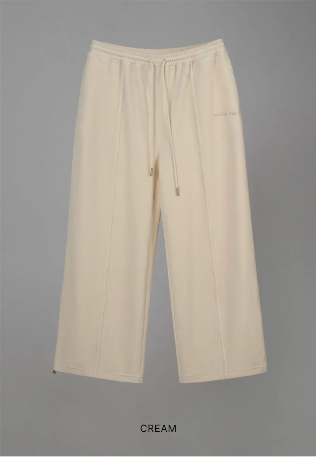 오버듀플레어 TWO WAY VELOUR PANTS_CREAM 상품 이미지 3