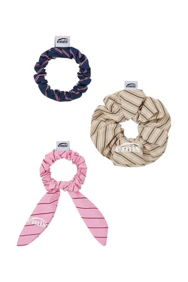 STRIPE SCRUNCHIE BUNDLE (BE/PK/NA)