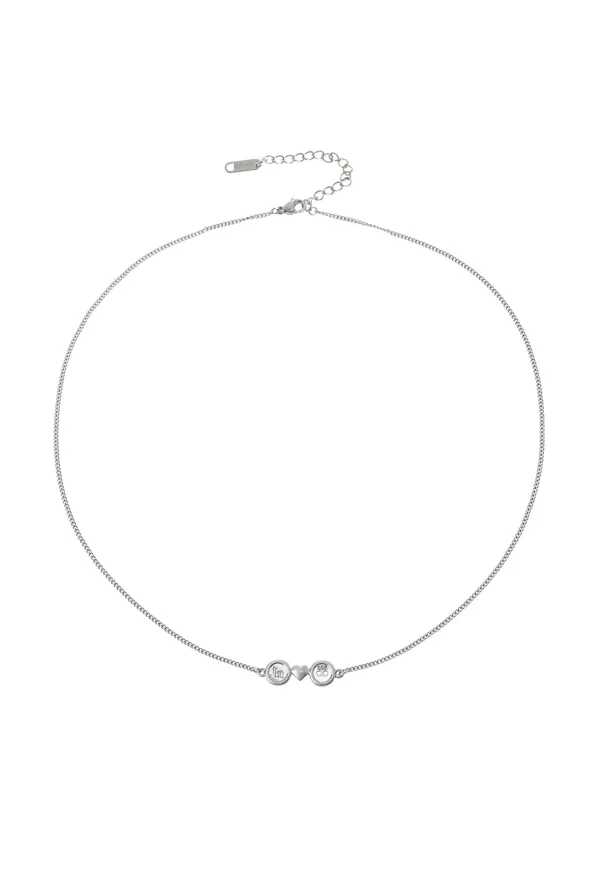 Love button necklace