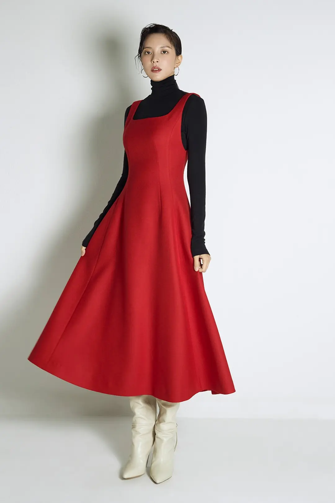 하나보 NO.9 DRESS - RED 상품 이미지 1