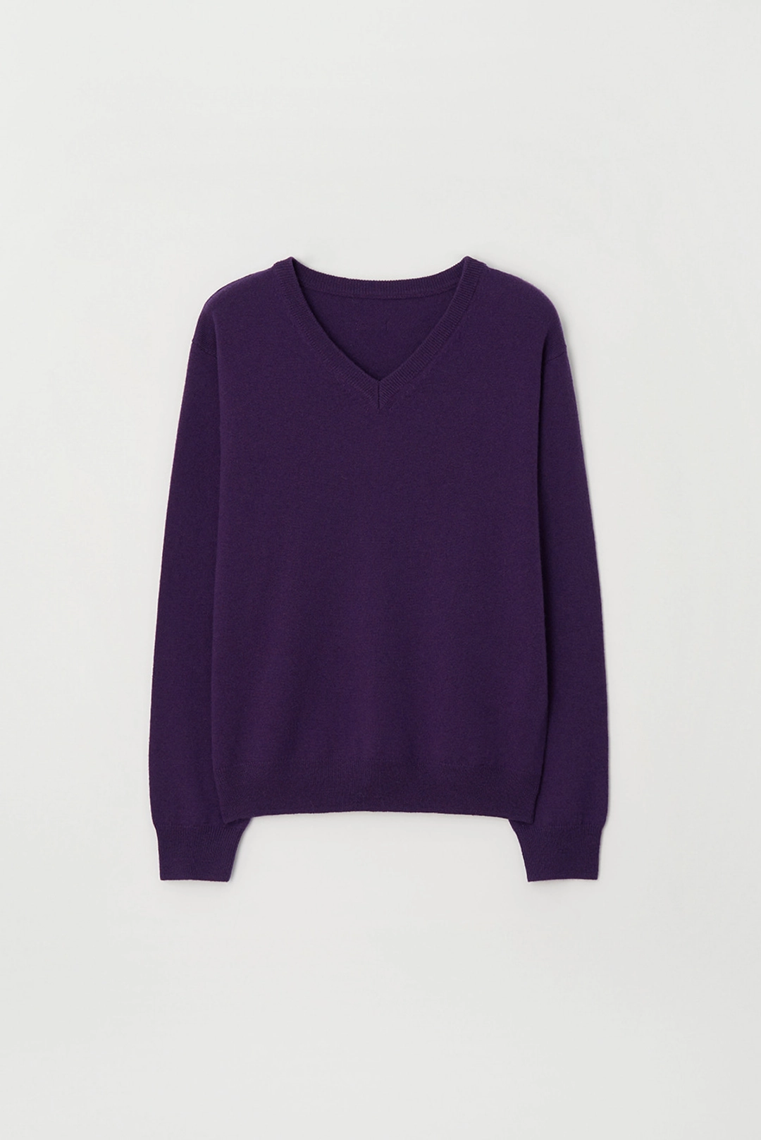 브렌다 브렌든 layered v neck knit - purple 상품 이미지 2