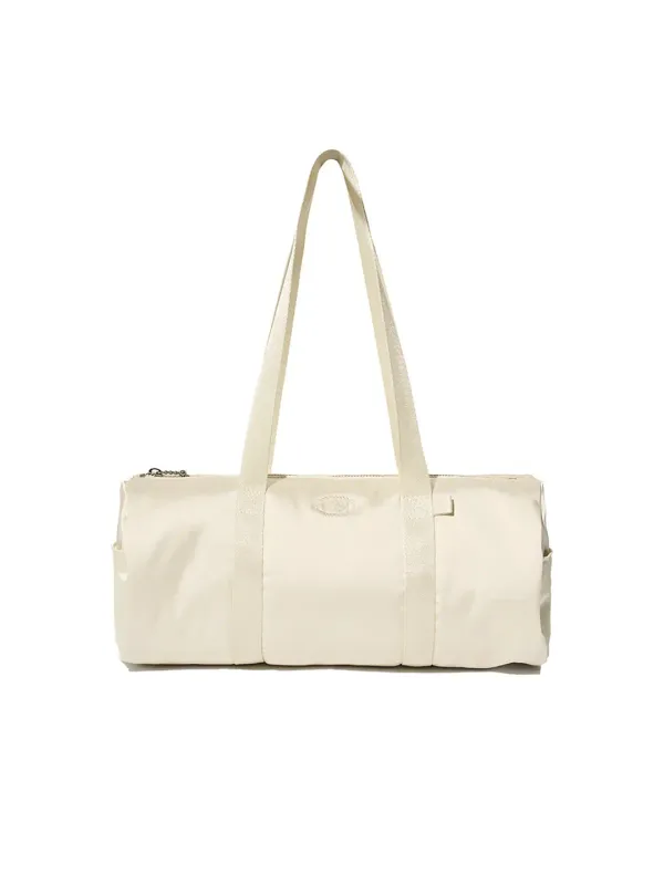 Satin Duffle Bag Pale Yellow