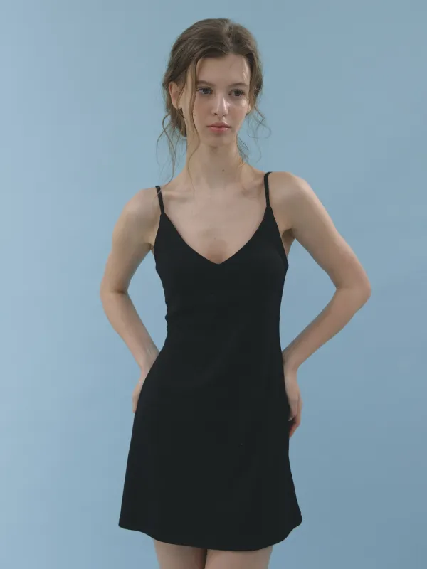 90s mini dress (black)