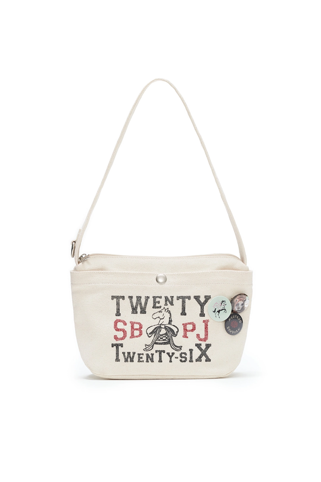 썬번프로젝트 MUSTANG MINI CANVAS BAG, IVORY 상품 이미지 1