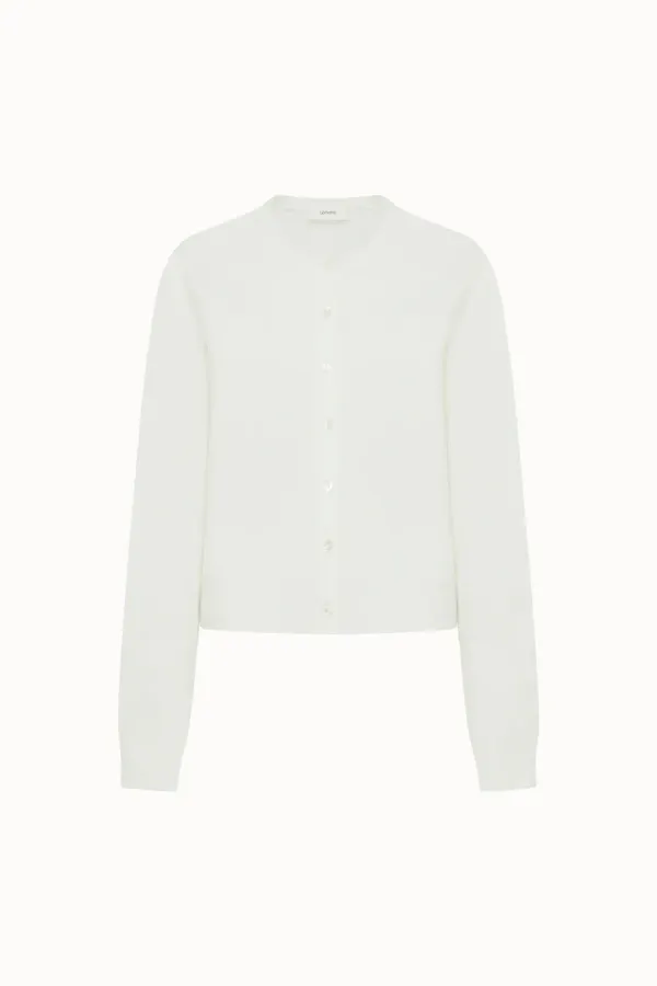 Classic Round Cardigan[LMBESPKN271]-Ivory