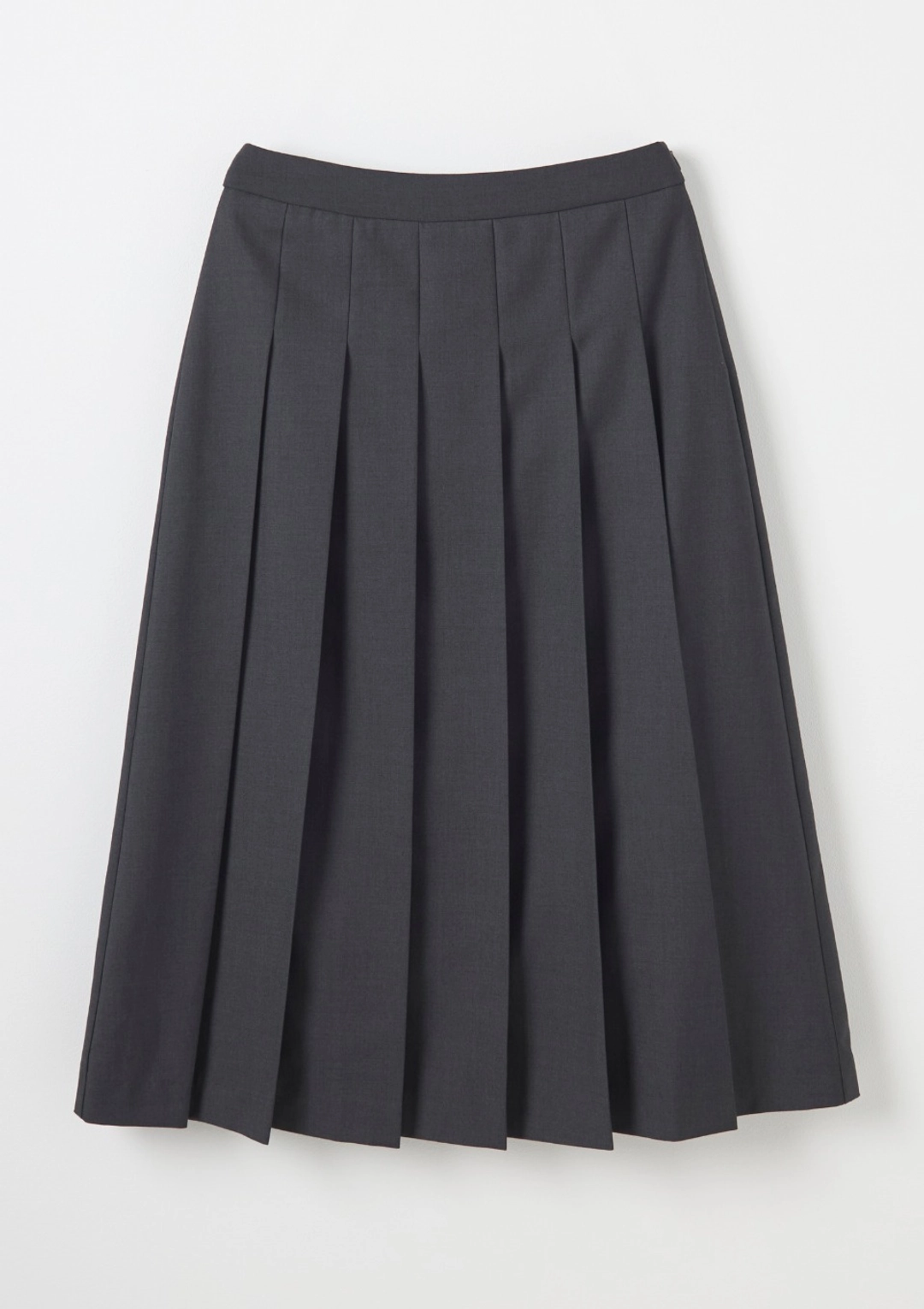 오픈도어 medium long PLEATED SKIRT CHARCOAL 상품 이미지 3