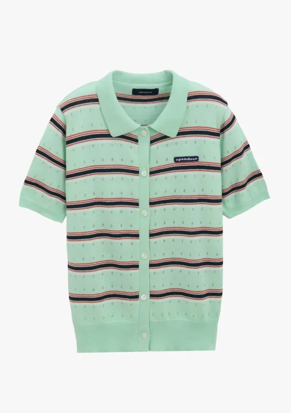 Multi stripe knit Mint