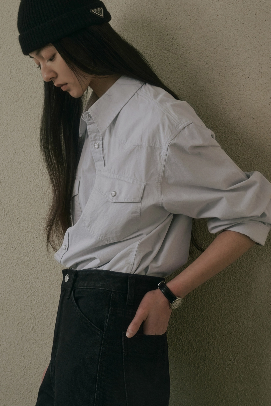 세이지먼트 BAYLOR SNAP BUTTON SHIRT_SKYBLUE 상품 이미지 2
