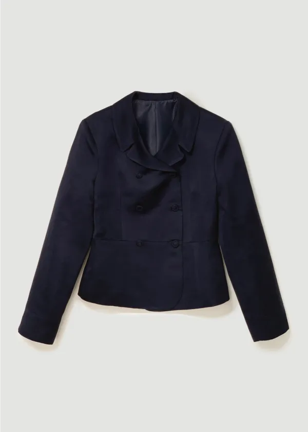 Satin double jacket (네이비)