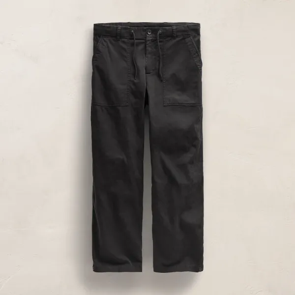 Slub Cotton Utility Flight Pant - Magma Pigment