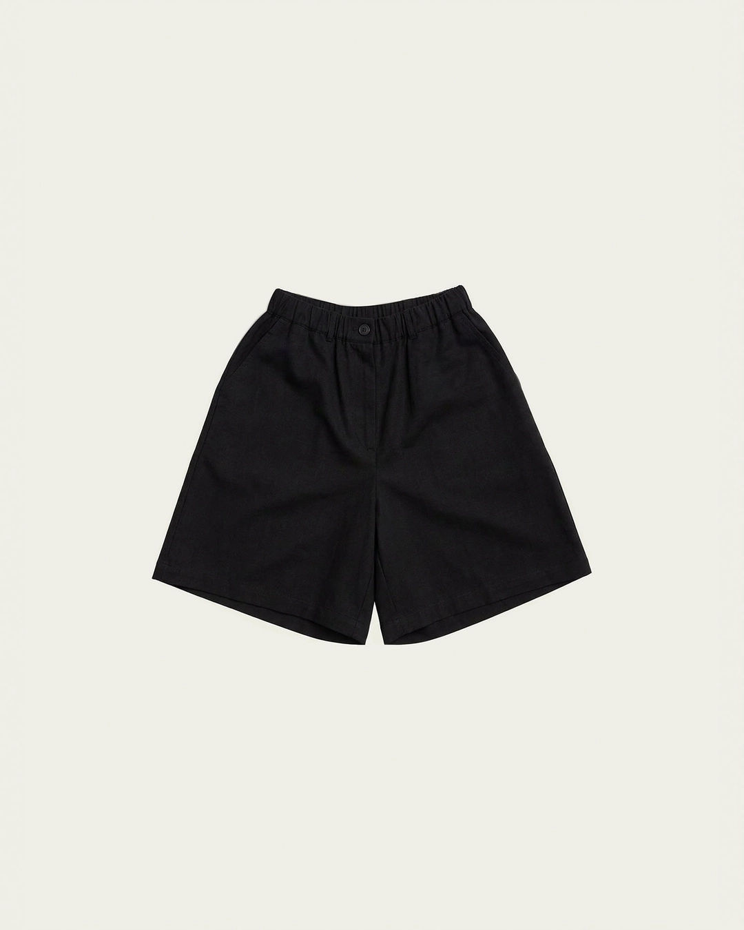 리본빛 Anu Half Pants - Black 상품 이미지 1