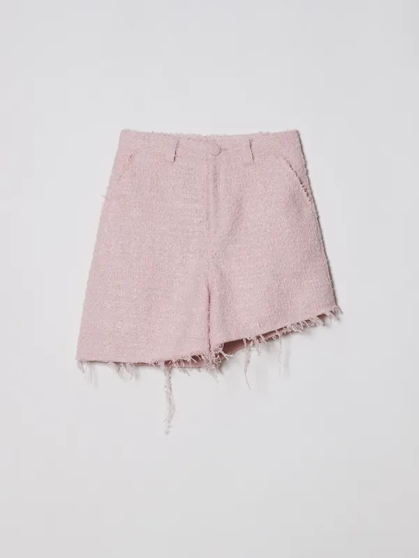 TWEED OBLIQUE SHORTS [PINK]