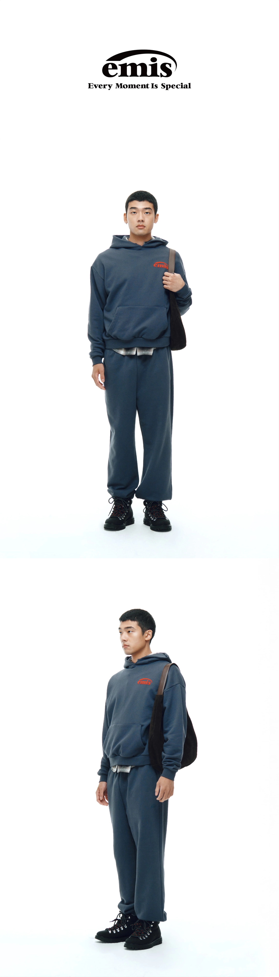 이미스 MONO LOGO SWEATPANTS-NAVY 상품 이미지 1