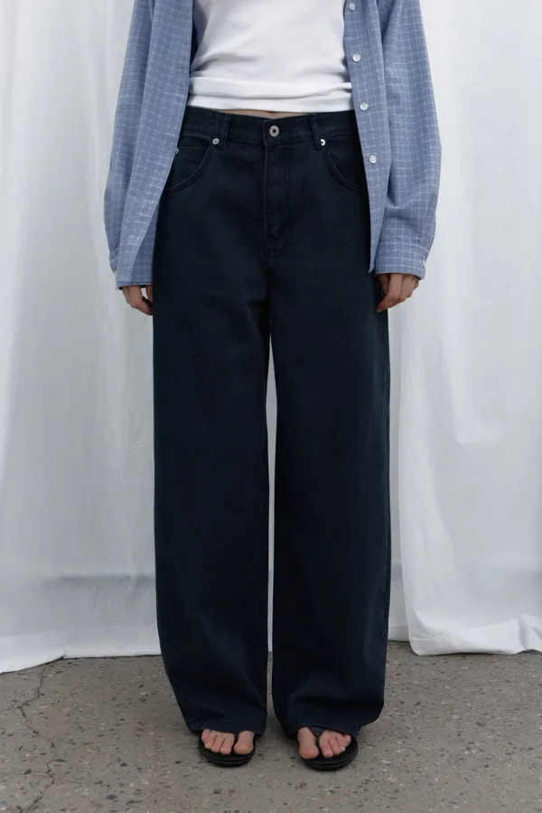[6차] Noa curved denim (navy) - core de