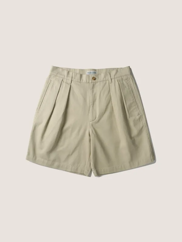 EASY FIT SHORTS [ Light Beige ]