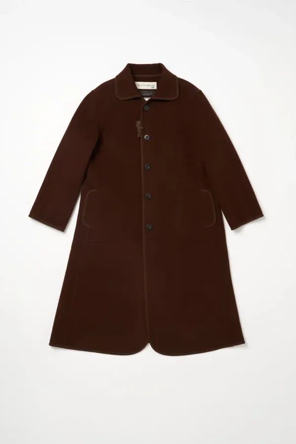 Via Rowan wool long coat (Brown)