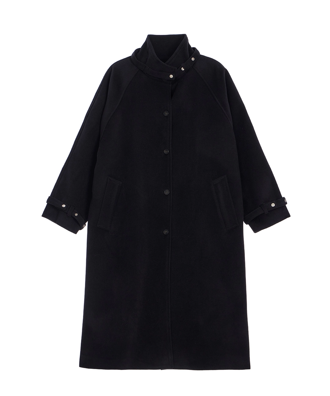 로제프란츠 Half-neck Overfit Long Coat [Black] 상품 이미지 1