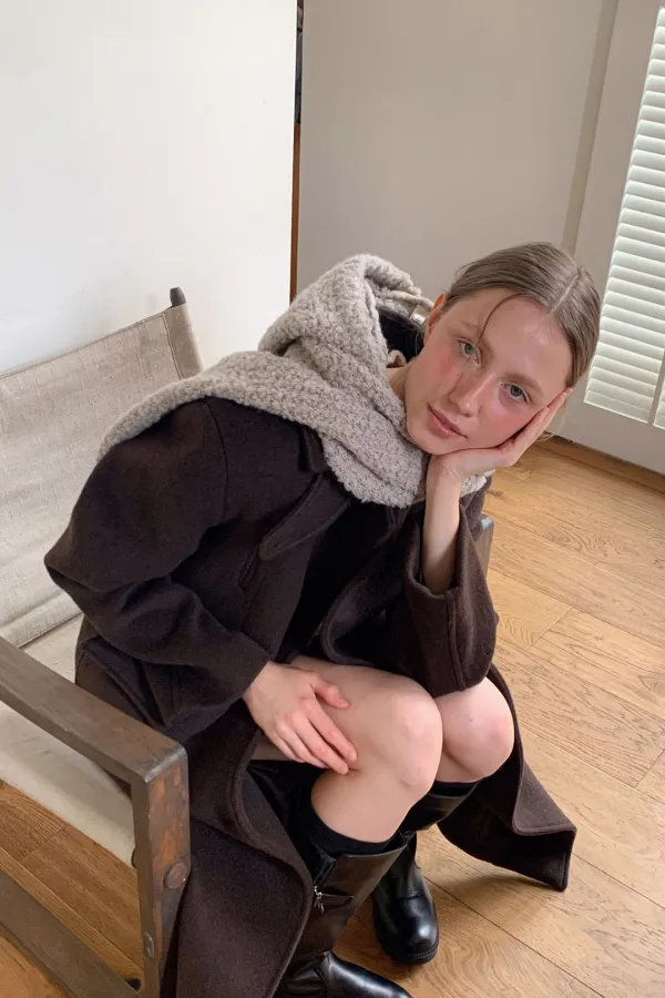Fuff Hoodie Muffler / Sand