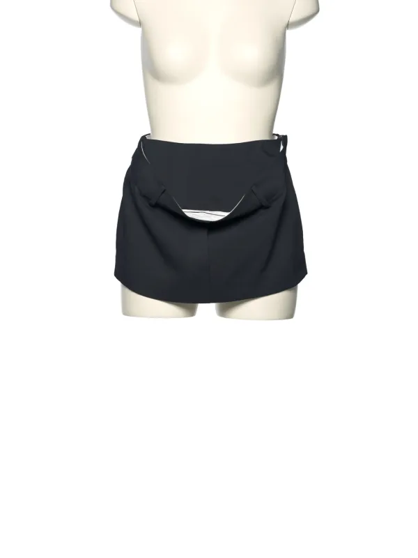 SS25 BLACK KANGAROO MICRO SKORTS