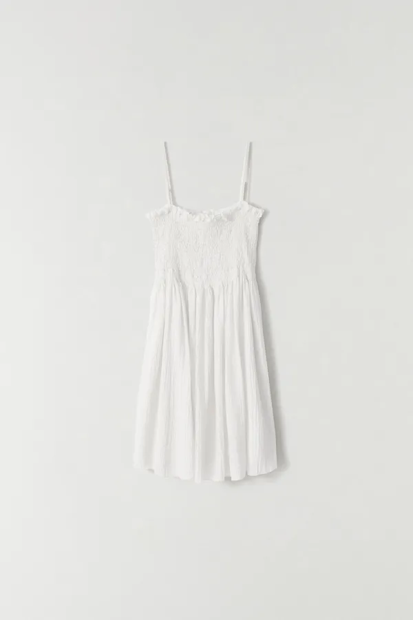스모킹 미니 드레스 WHITE