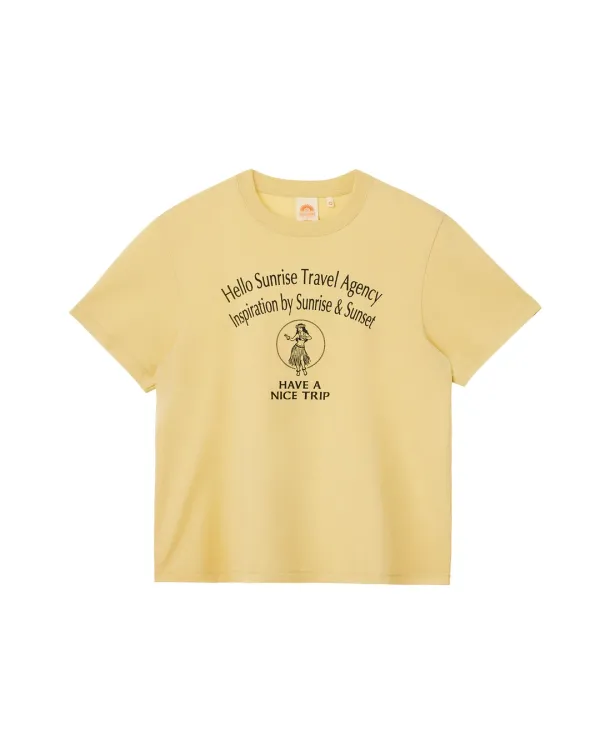 [6/1 순차배송] Hula Girl Tee_VTG Yellow