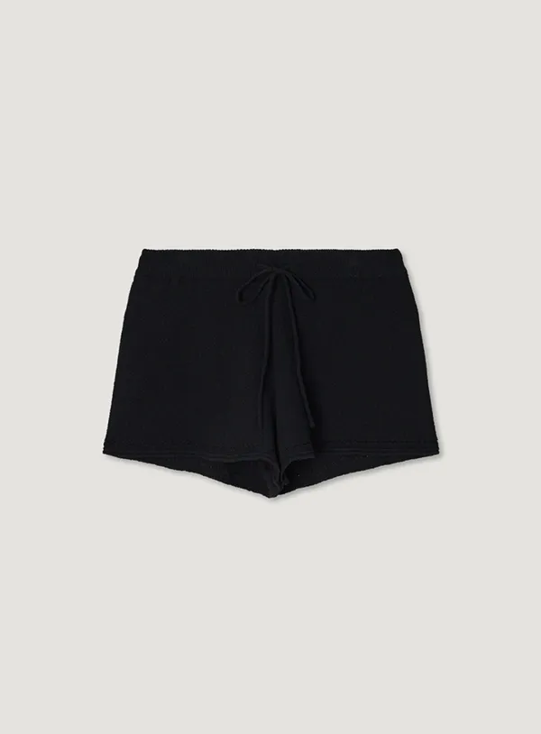 OASIS KNIT SHORTS_BLACK