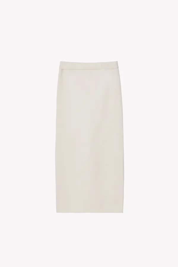Enora Long Knit Skirt (Ivory)