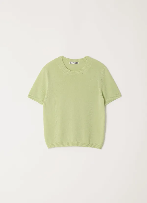 Fresh Cotton Round Knit - Mellow Mint