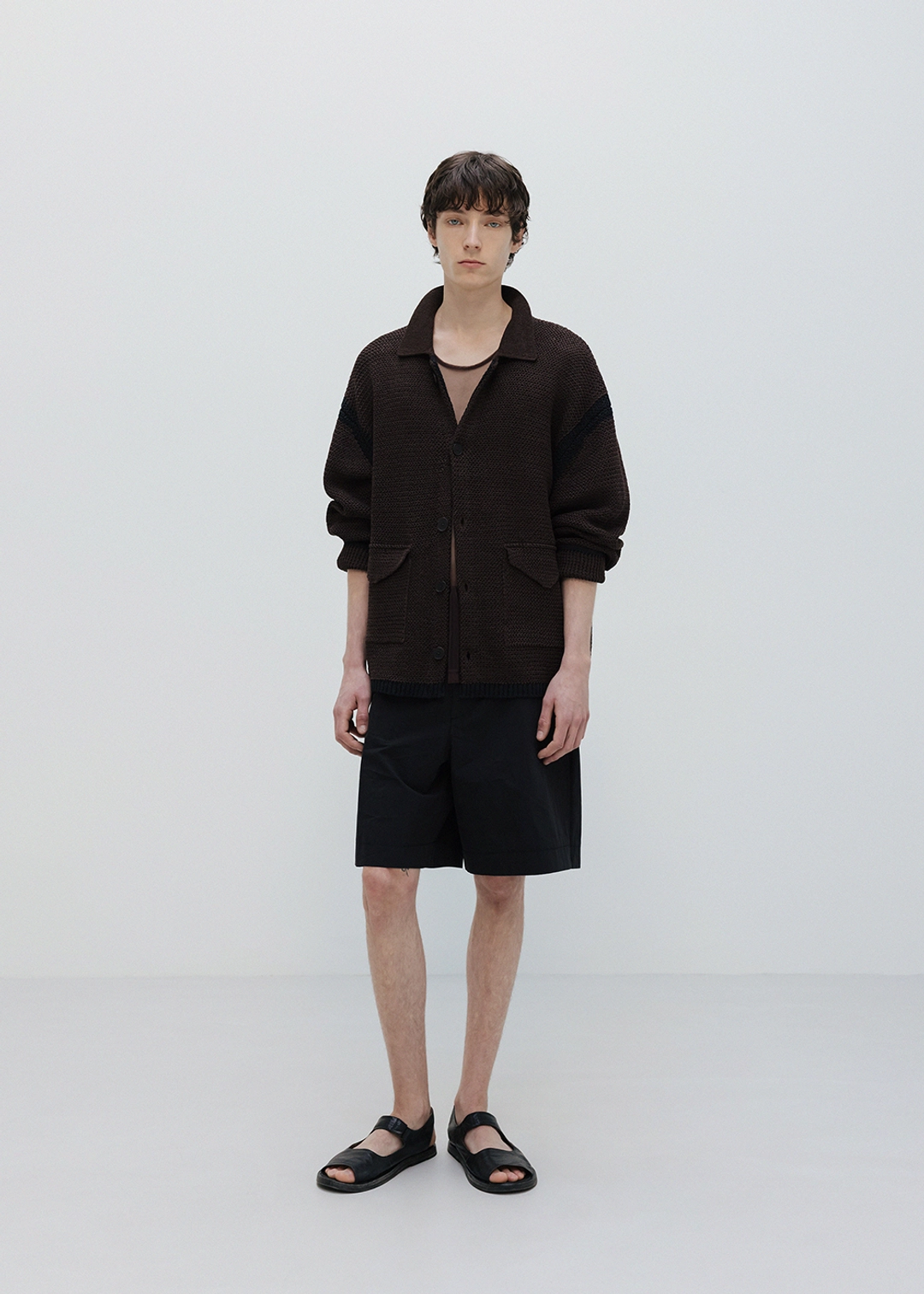우마뭉 Paper yarn crochet jacket_Umber 상품 이미지 2