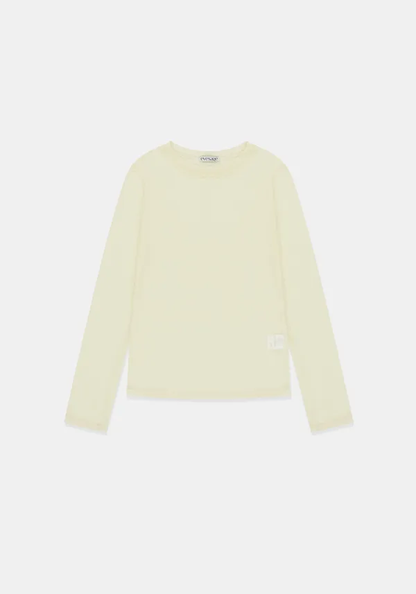 [2차 리오더] Sheer long sleeve (Ivory)