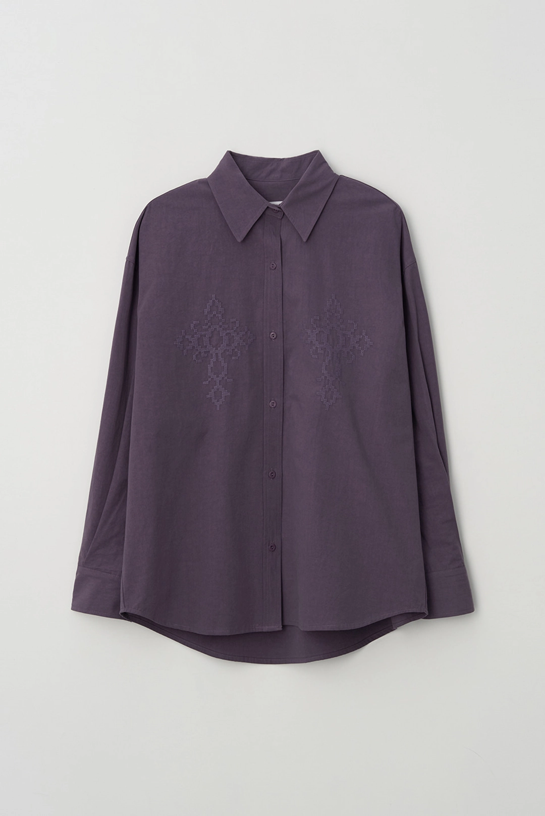 브렌다 브렌든 n.p loose fit shirts - purple 상품 이미지 2