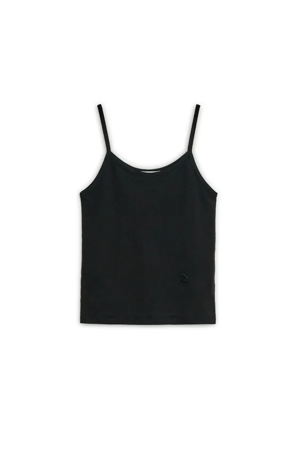SUNBURN BASIC SLEEVELESS TOP, BLACK