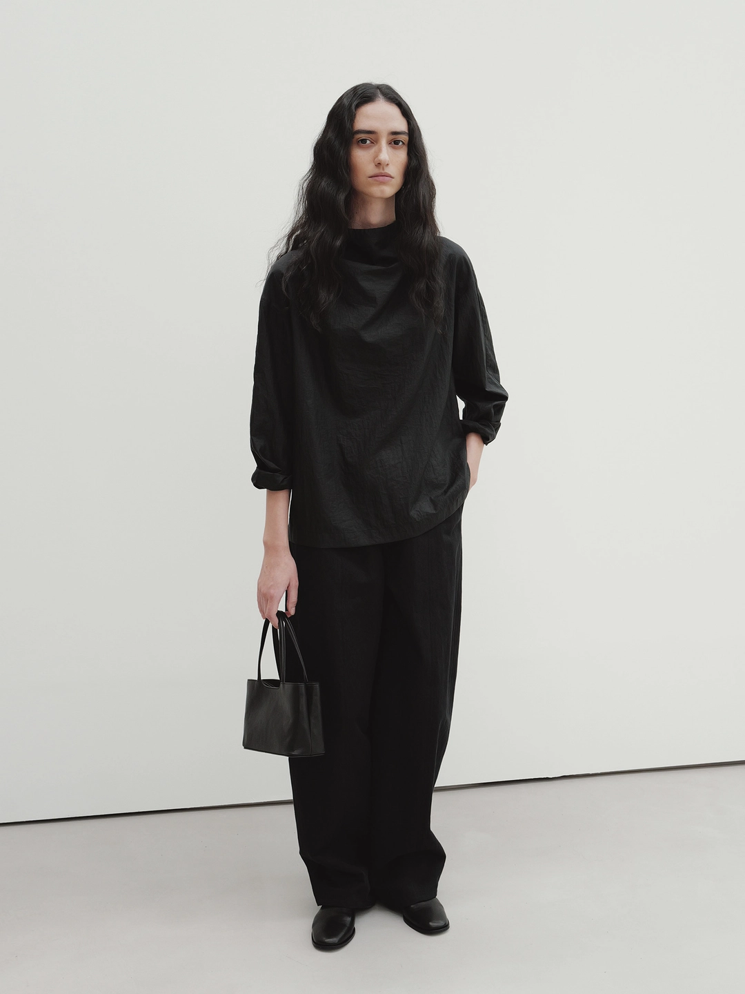 모이아 wide round pants (black) 상품 이미지 2
