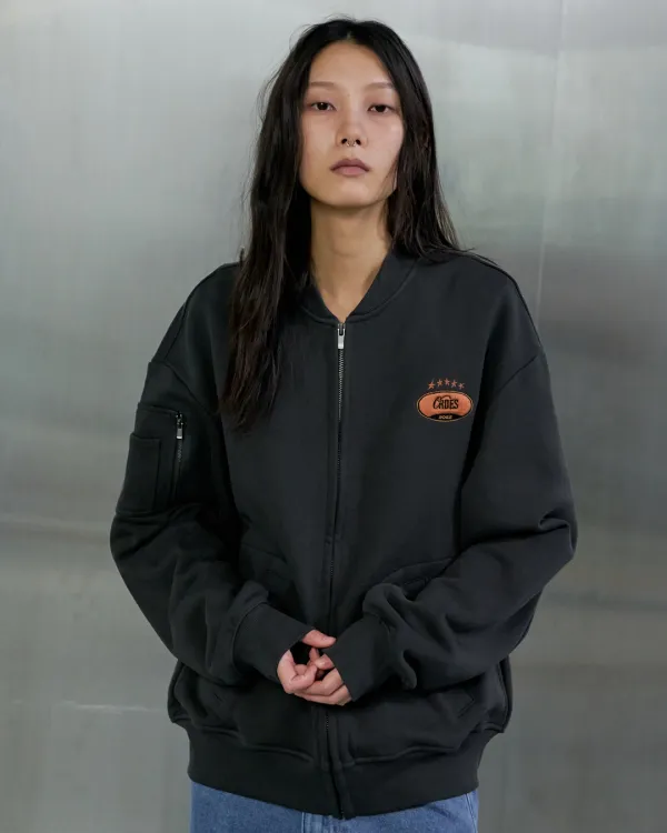 [9/18 예약 출고] SWEAT ZIP UP JACKET - CHARCOAL