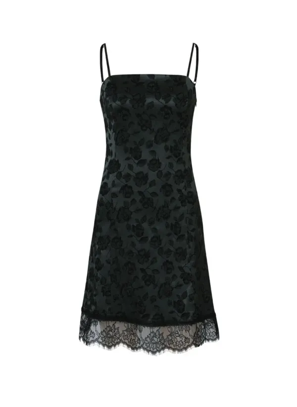 West Jacquard Slim Midi Dress (Green)