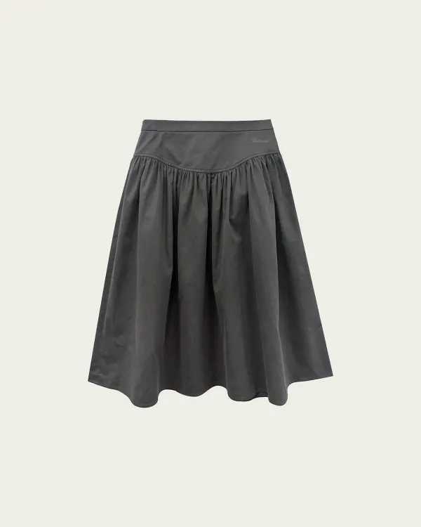 Patch Skirt - Charcoal