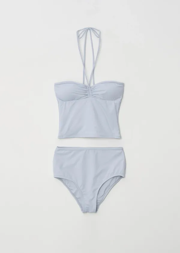 tube top swim set-sky blue