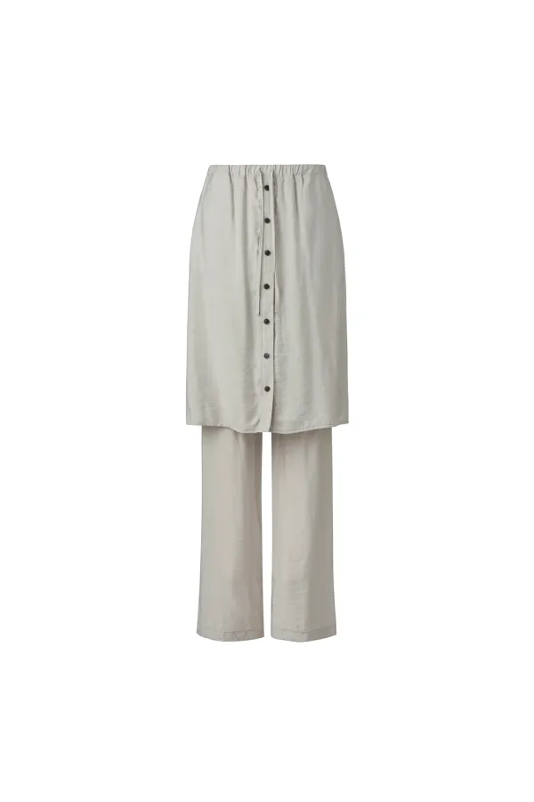 SOFT TWILL SKIRT PANTS [MOCHA]