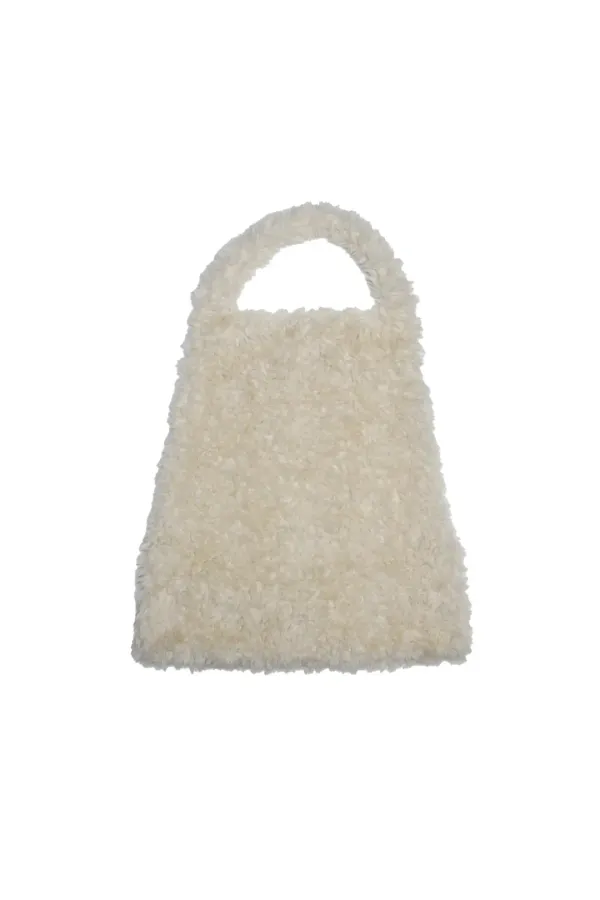 Fur halter top - Off white
