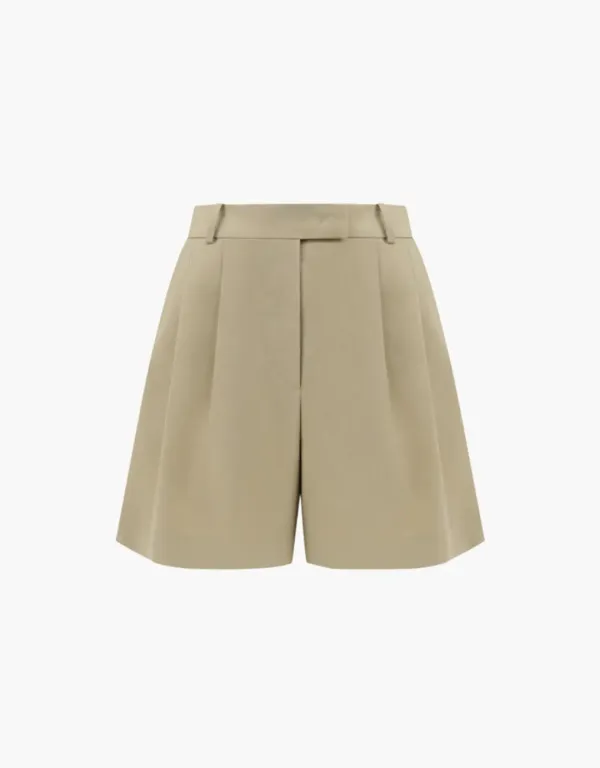 bermuda half pants - beige